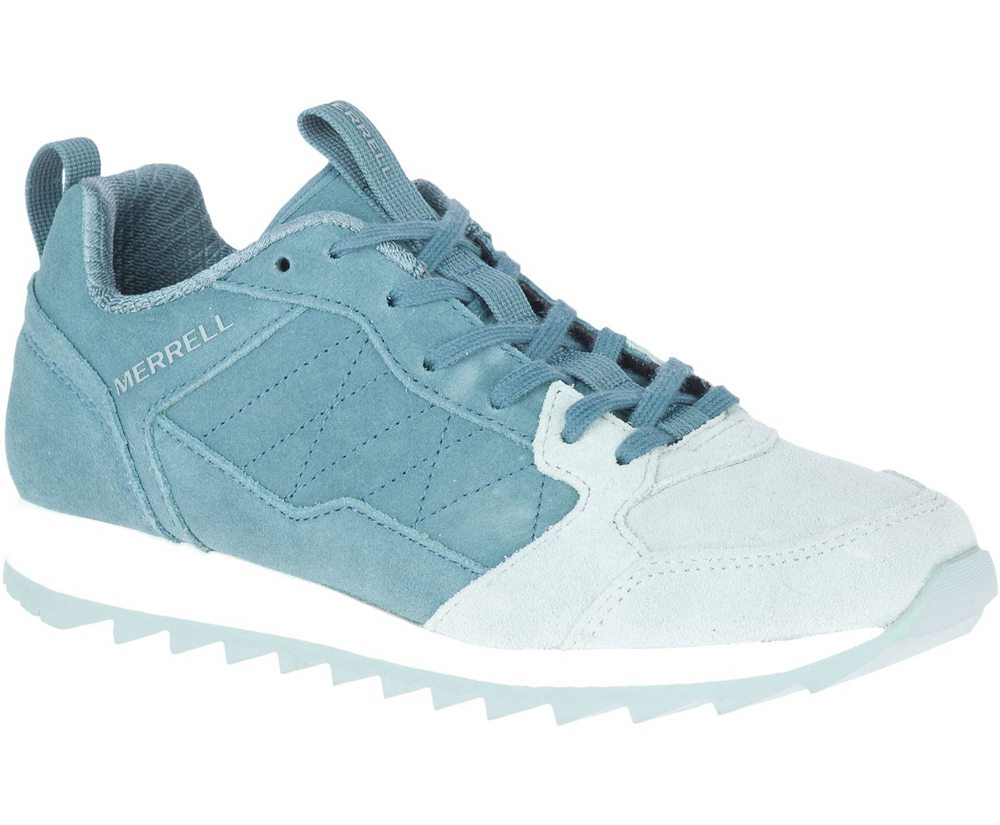 Merrell Sneakers Dame - Alpine Suede - Blå/Hvide - QYR278659